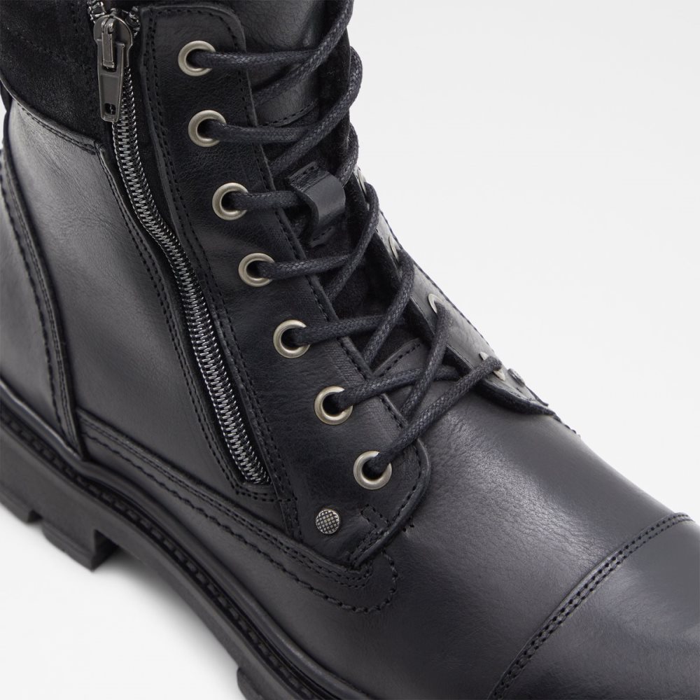 Bottes Habillées Aldo Caleseth Dentelle-up Noir | GLSOIH-184