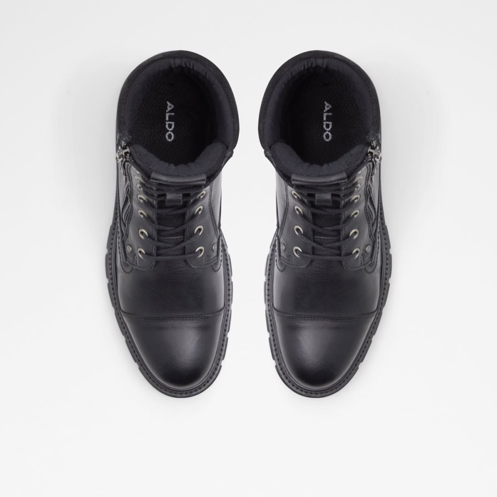 Bottes Habillées Aldo Caleseth Dentelle-up Noir | GLSOIH-184