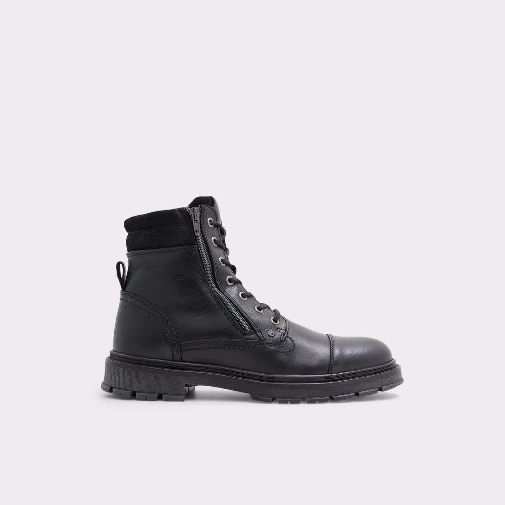 Bottes Habillées Aldo Caleseth Dentelle-up Noir | GLSOIH-184