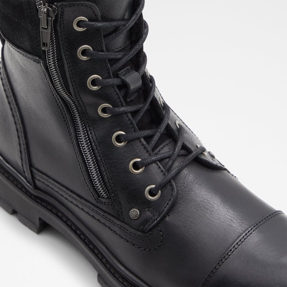 Bottes Habillées Aldo Caleseth Dentelle-up Noir | RXLPAN-830