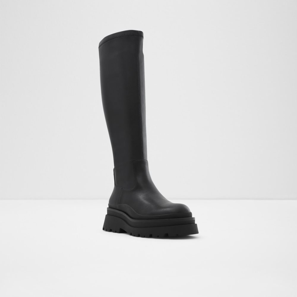 Bottes Hautes Aldo Majorr Knee-high - Lug Sole Noir | WABQUX-629