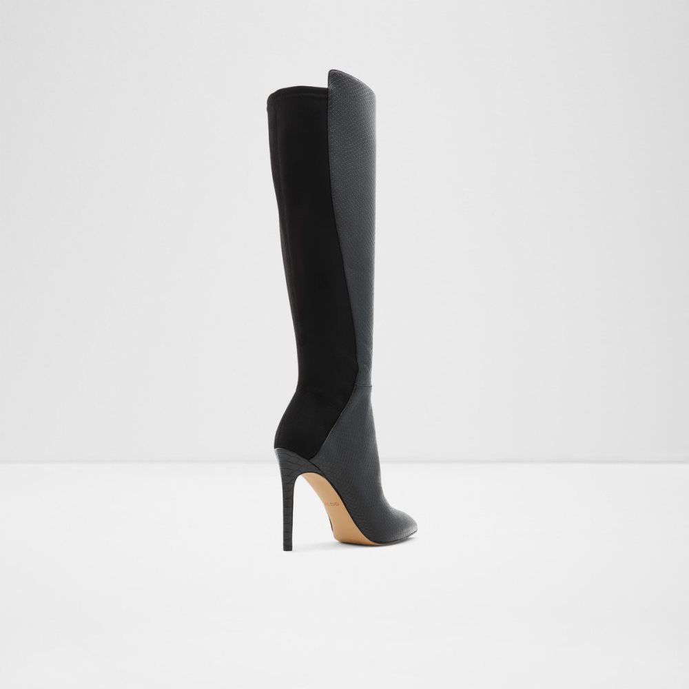 Bottes Hautes Aldo Sophialaan Knee-high - Stiletto Noir Serpent | TSMZUX-604