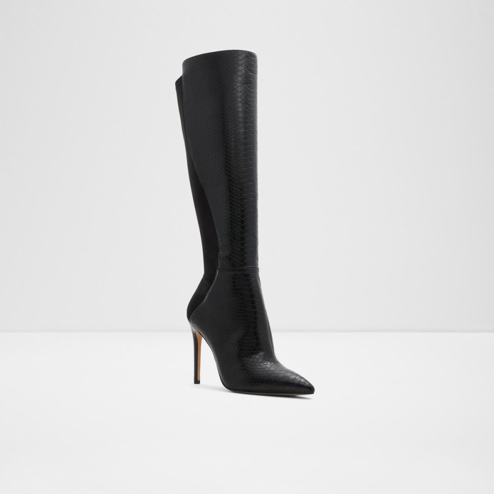 Bottes Hautes Aldo Sophialaan Knee-high - Stiletto Noir Serpent | TSMZUX-604