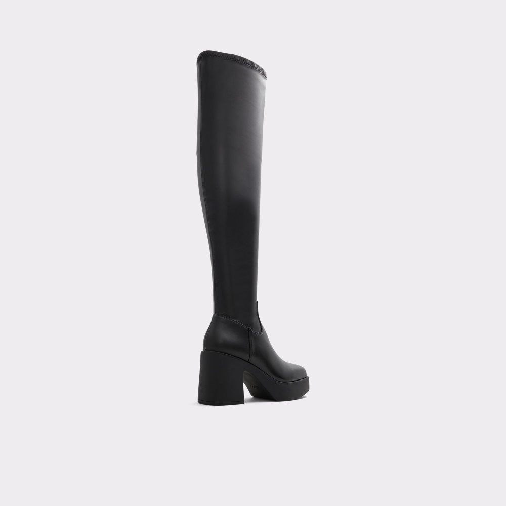 Bottes Hautes Aldo Upscale Over-the-knee - Lug Sole Noir | RQMYGB-540