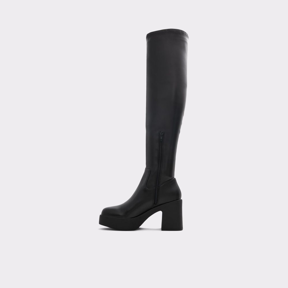 Bottes Hautes Aldo Upscale Over-the-knee - Lug Sole Noir | RQMYGB-540