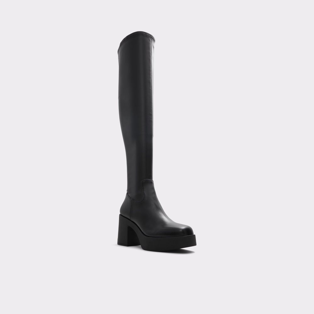 Bottes Hautes Aldo Upscale Over-the-knee - Lug Sole Noir | RQMYGB-540