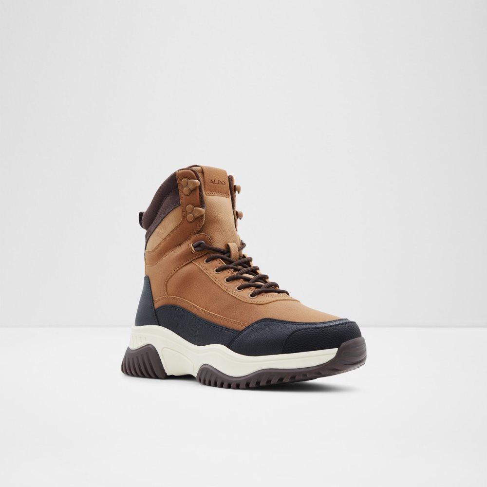 Bottes de Pluie Aldo Mountrock High Top - Jogger Sole Marron Clair | MTBHPA-483