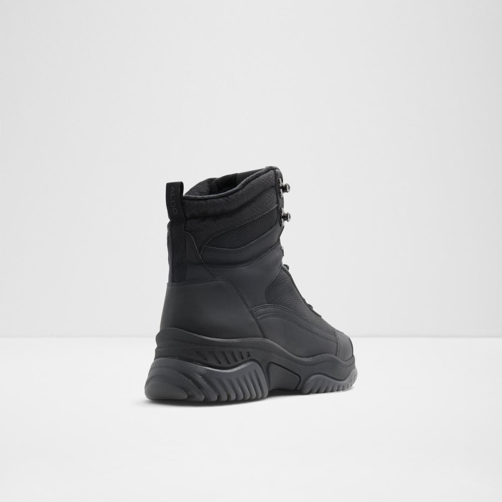 Bottes de Pluie Aldo Mountrock High Top - Jogger Sole Noir | QFEYVI-012