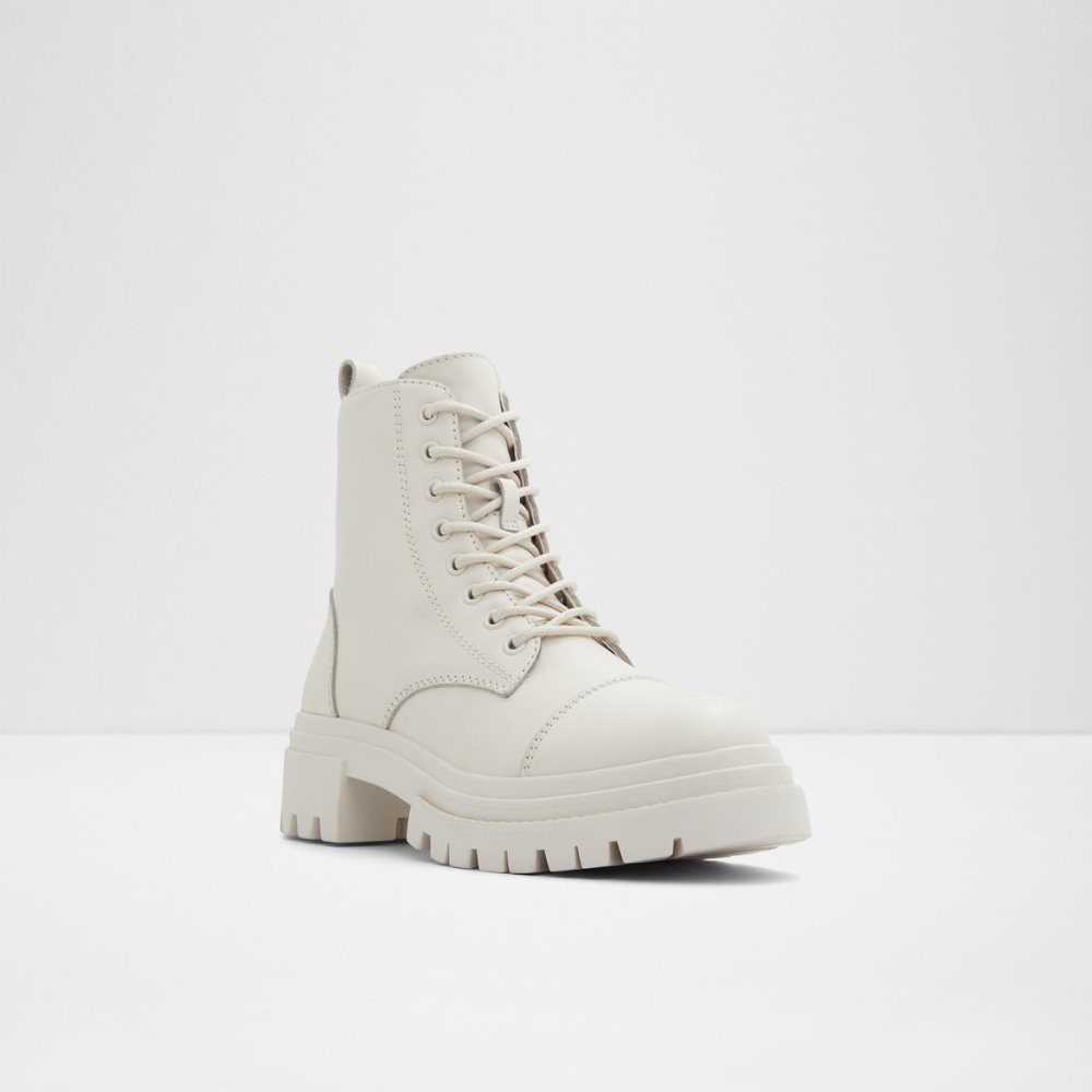 Bottes de combat Aldo Bigmark - Lug Sole Blanche | TUWDOS-150