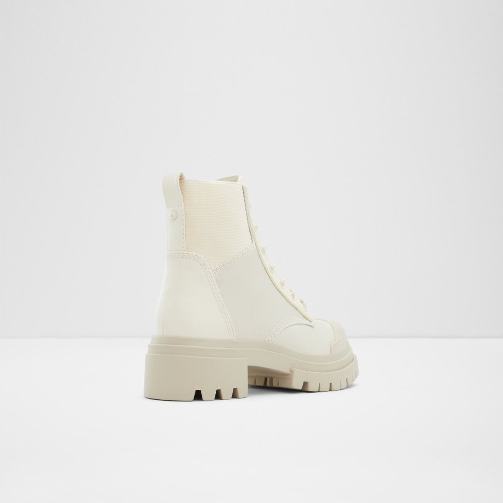 Bottes de combat Aldo Charline - Lug Sole Blanche | WRZQTU-732