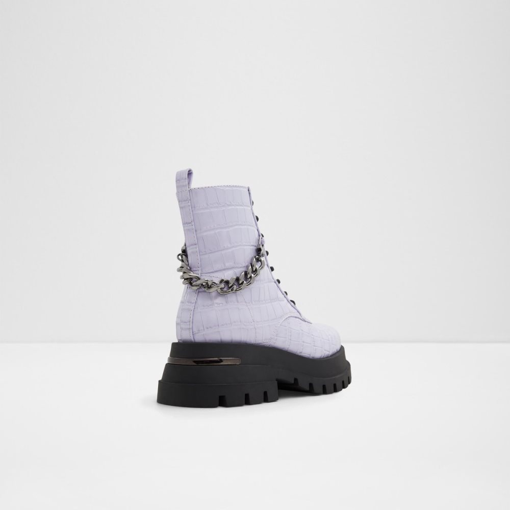 Bottes de combat Aldo Grandeur - Lug Sole Violette | XFDLGK-875