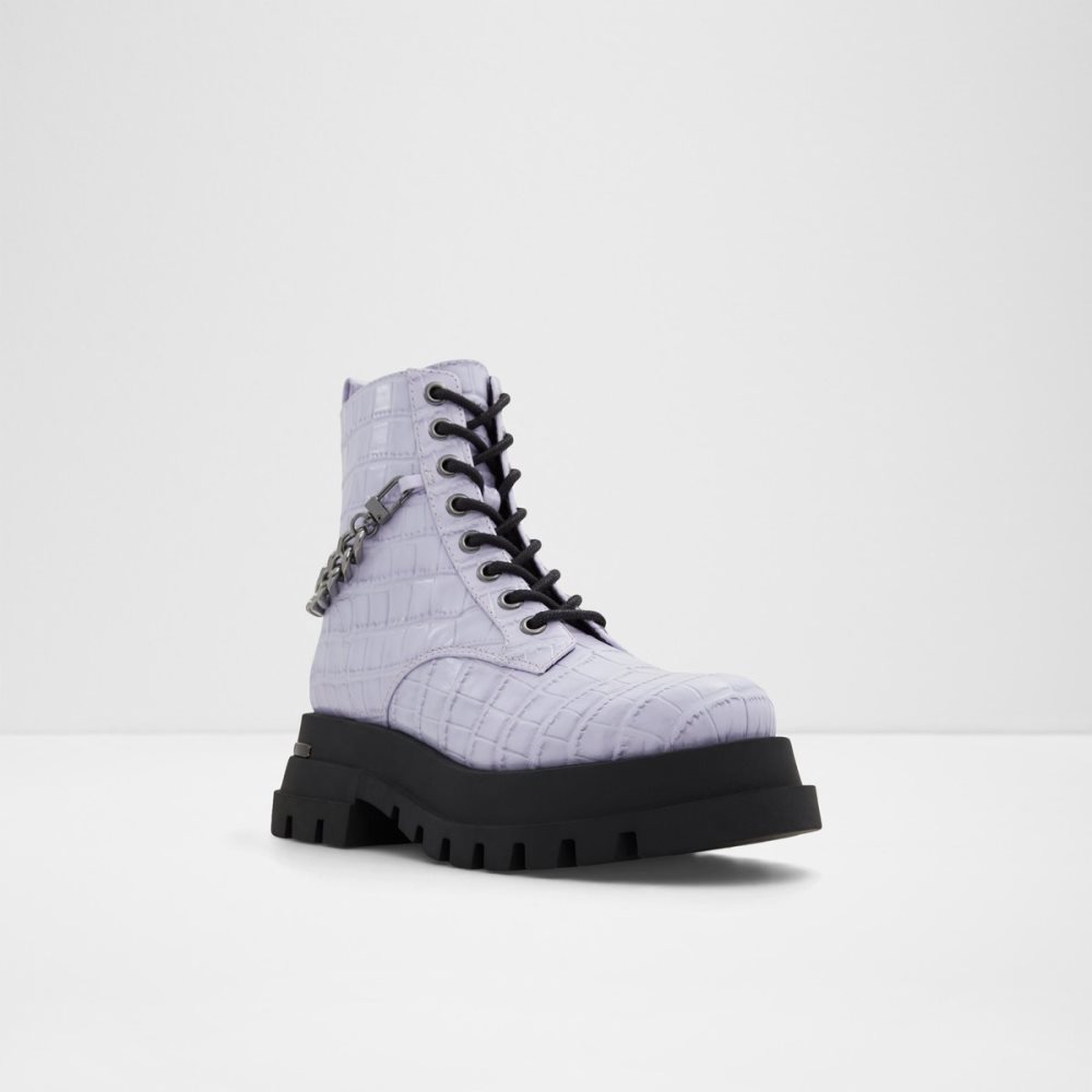 Bottes de combat Aldo Grandeur - Lug Sole Violette | XFDLGK-875