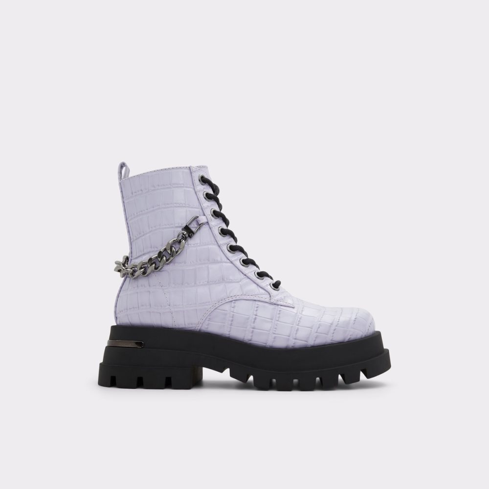 Bottes de combat Aldo Grandeur - Lug Sole Violette | XFDLGK-875