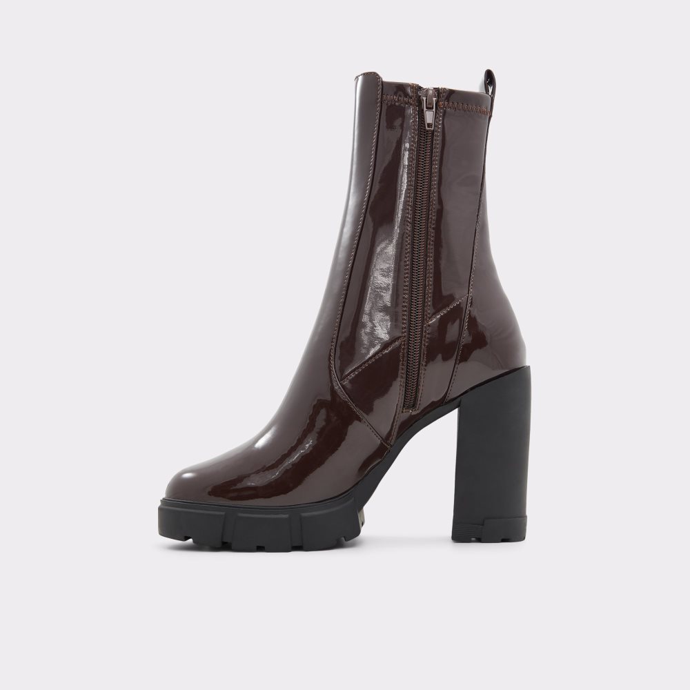 Bottines Aldo Ilanna - Lug Sole Marron Foncé | NQXBYK-058