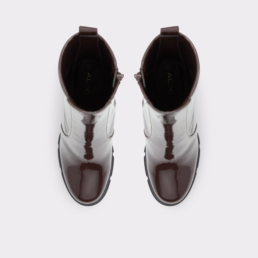 Bottines Aldo Ilanna - Lug Sole Marron Foncé | NQXBYK-058