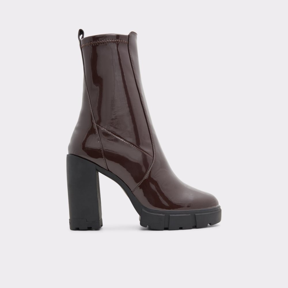 Bottines Aldo Ilanna - Lug Sole Marron Foncé | NQXBYK-058