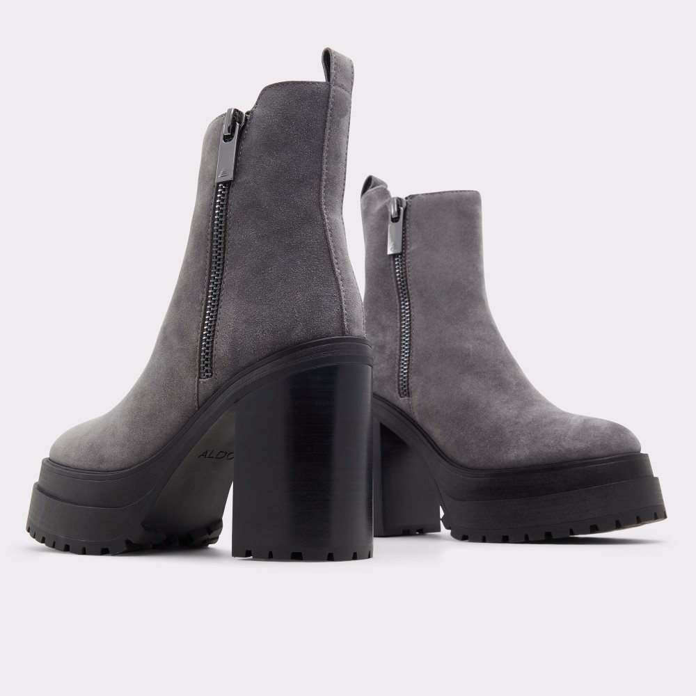 Bottines Aldo Upside - Lug Sole Grise Foncé | BUHZID-145