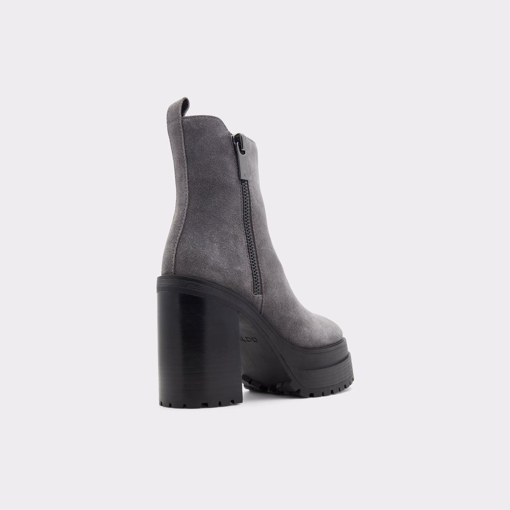 Bottines Aldo Upside - Lug Sole Grise Foncé | BUHZID-145