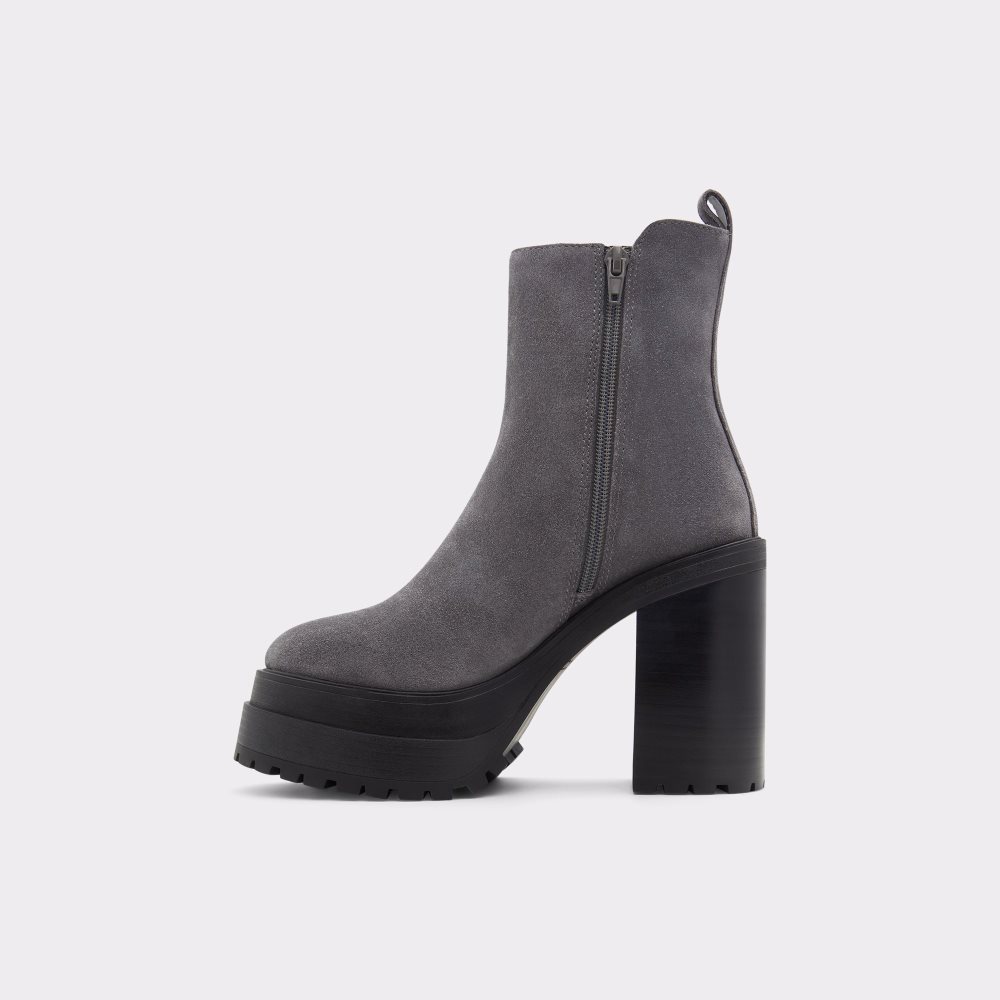 Bottines Aldo Upside - Lug Sole Grise Foncé | BUHZID-145