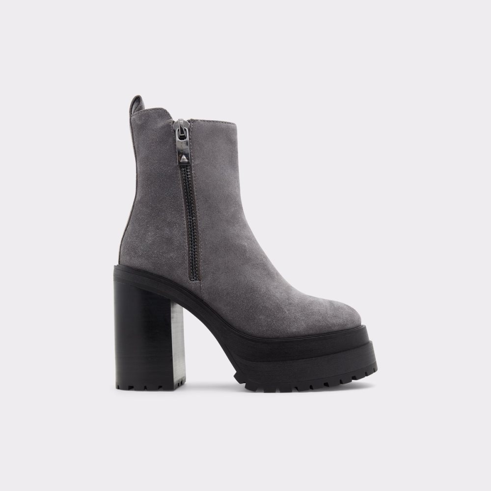 Bottines Aldo Upside - Lug Sole Grise Foncé | BUHZID-145