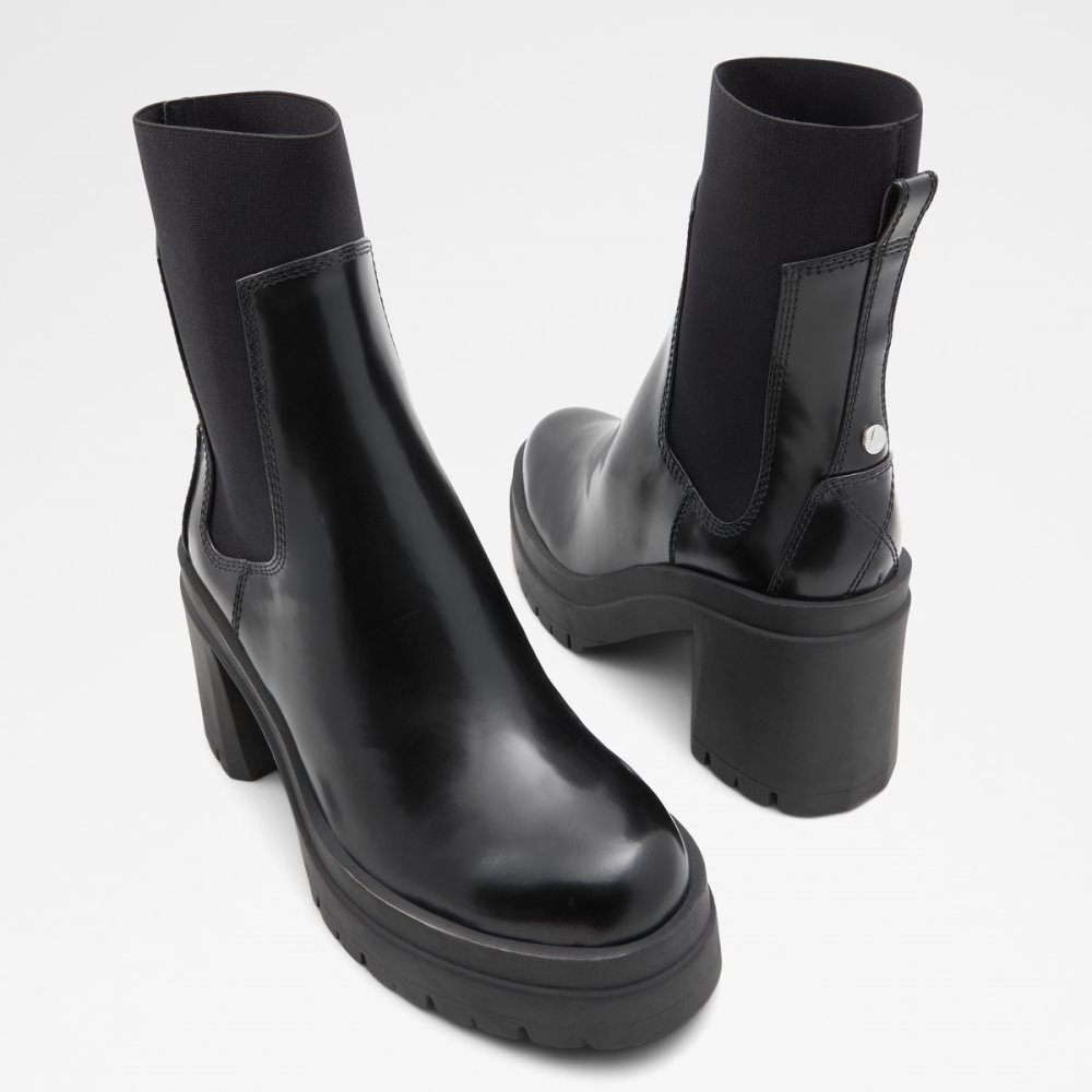 Bottines Chelsea Aldo Bigmood - Lug Sole Noir | UVCNDZ-673