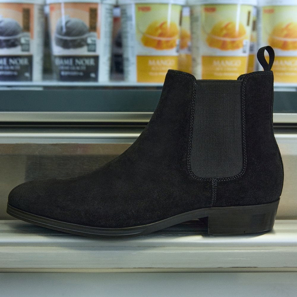 Bottines Chelsea Aldo Cord Noir | NQRIHS-915