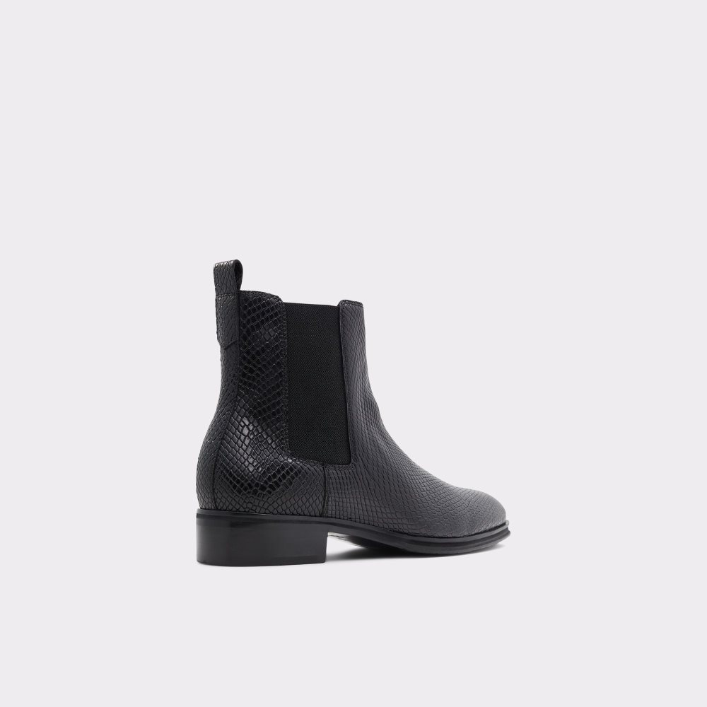 Bottines Chelsea Aldo Druven Noir Serpent | LKJYEO-157