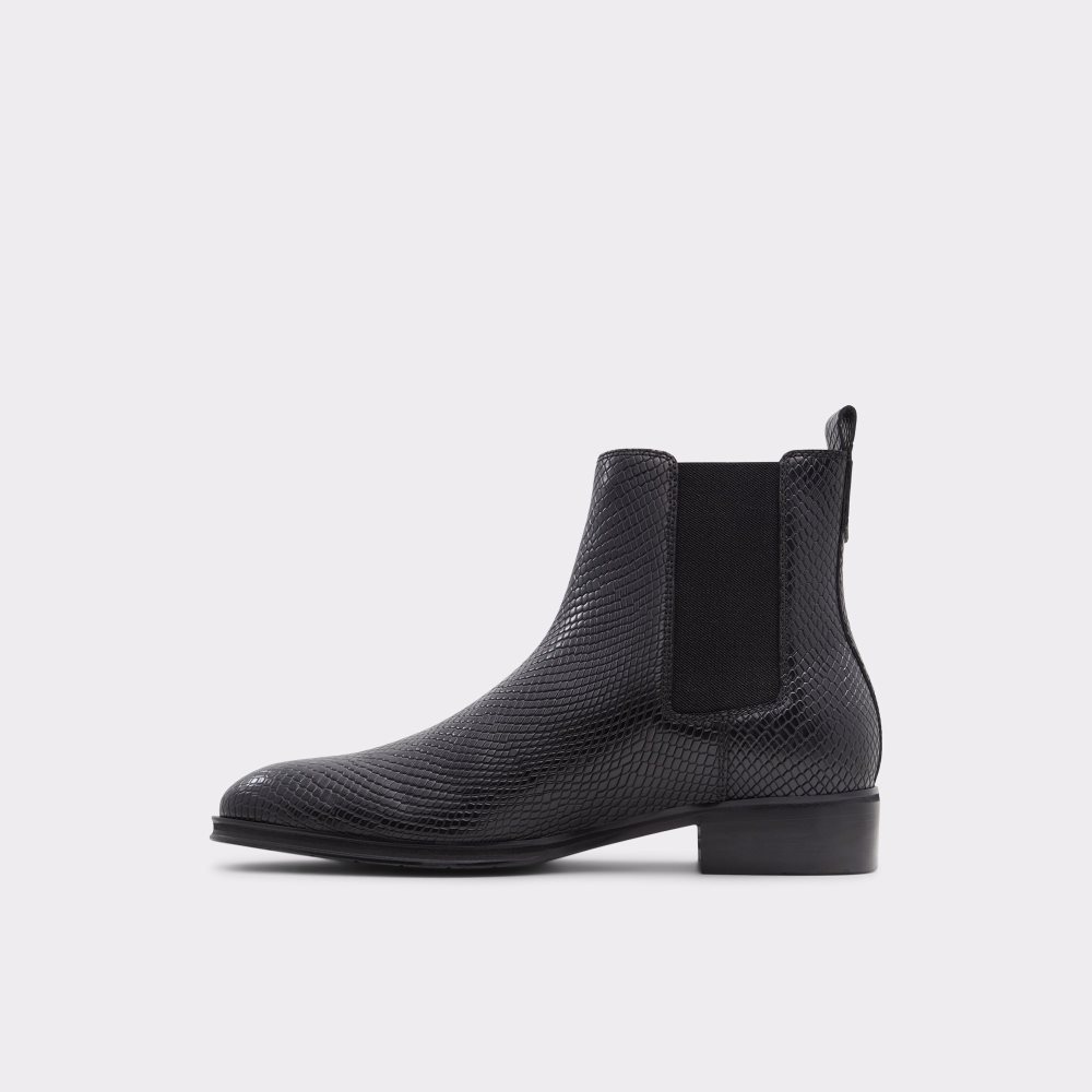 Bottines Chelsea Aldo Druven Noir Serpent | LKJYEO-157