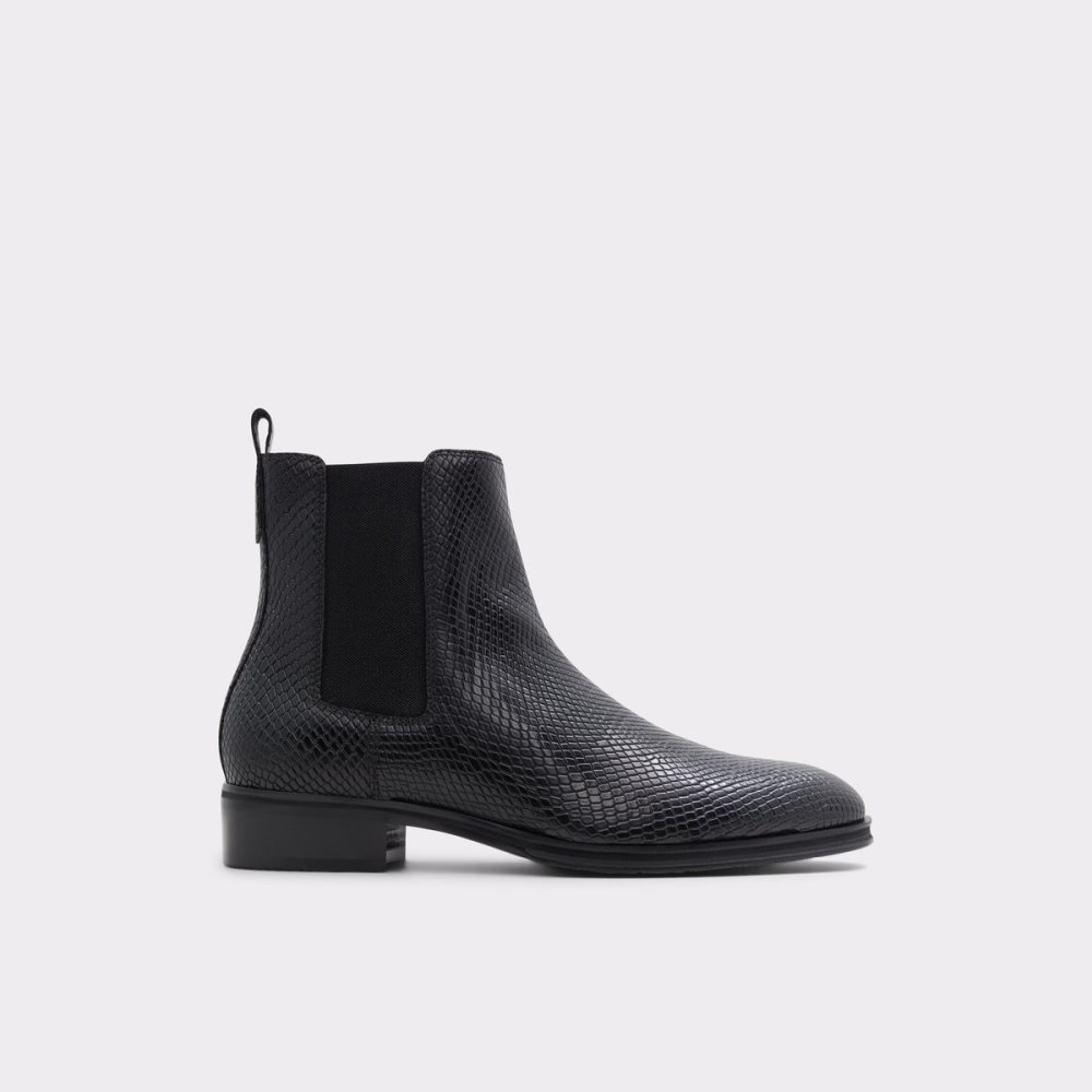 Bottines Chelsea Aldo Druven Noir Serpent | LKJYEO-157