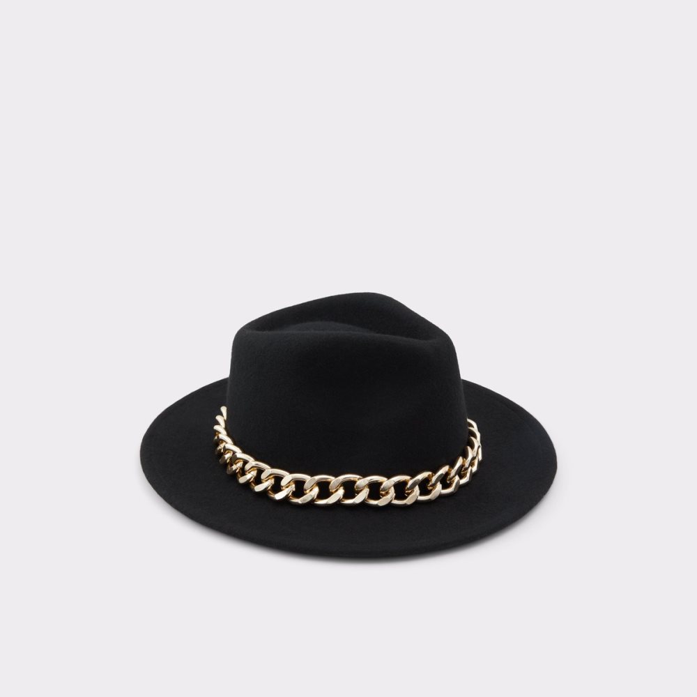 Chapeaux Aldo Teiwan Fedora Noir Doré Multicolore | XBGIDC-698