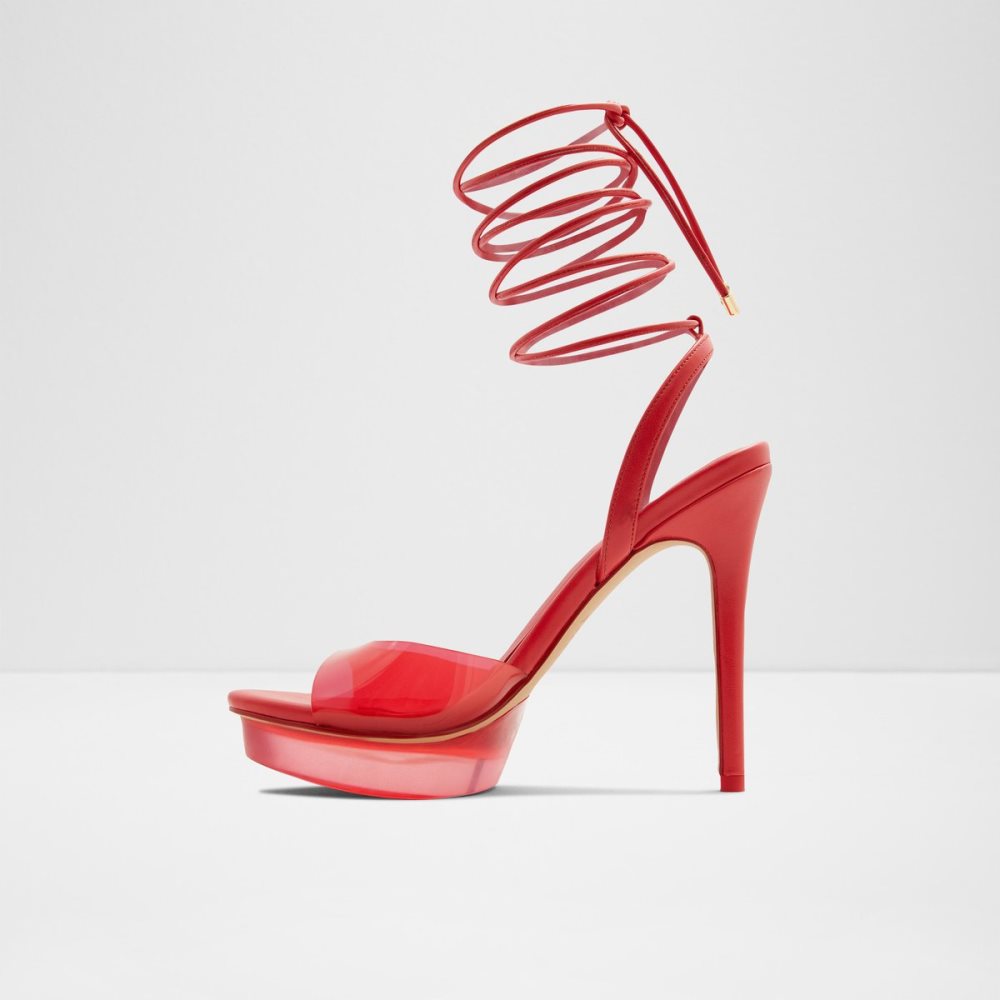 Chaussures Plateforme Aldo Bossis Talons Sandal - Stiletto Rouge | DKXUQC-960