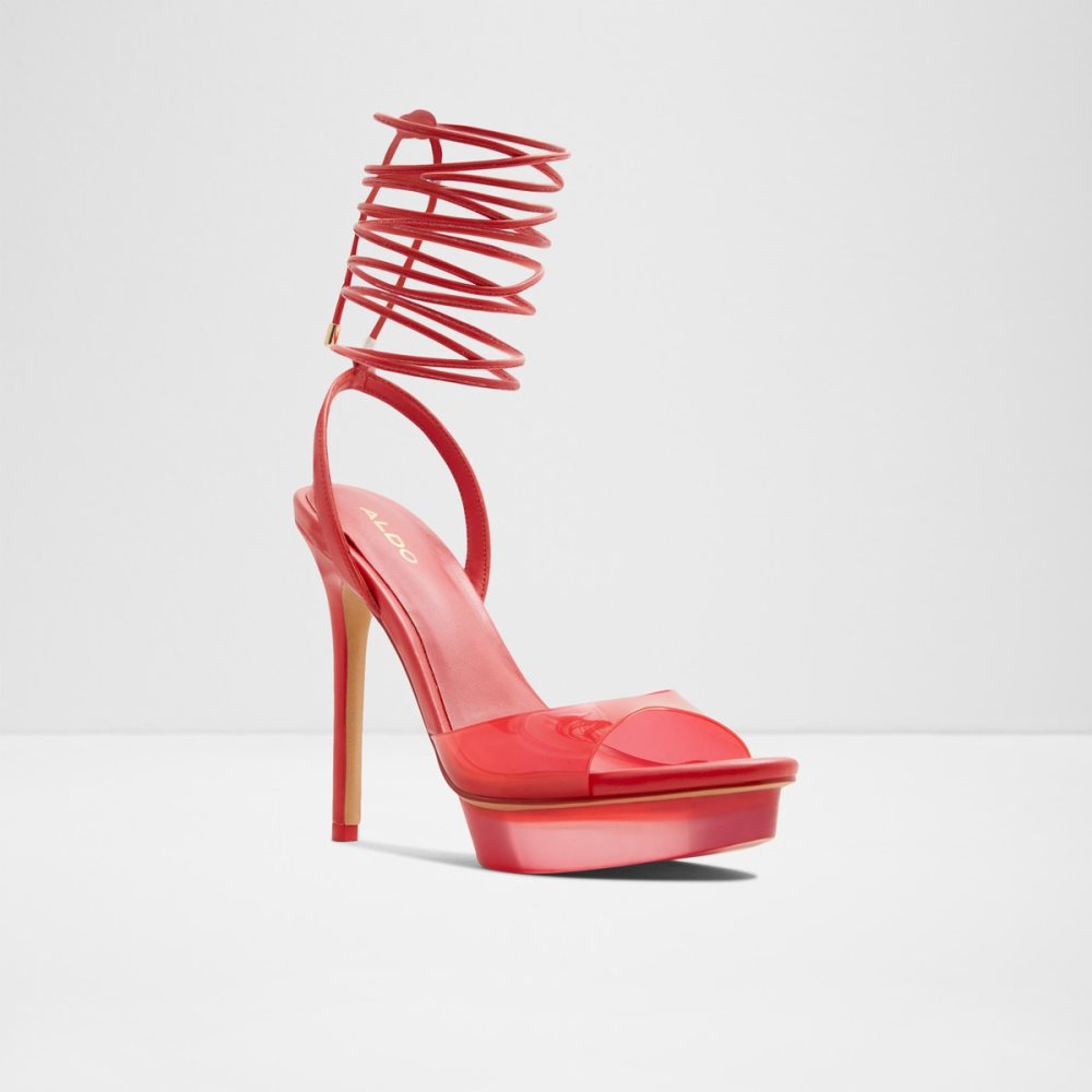 Chaussures Plateforme Aldo Bossis Talons Sandal - Stiletto Rouge | DKXUQC-960