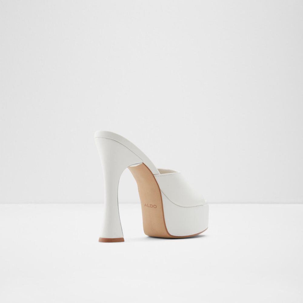 Chaussures Plateforme Aldo Faraah High Sandal - Blanche | WZFHEL-481