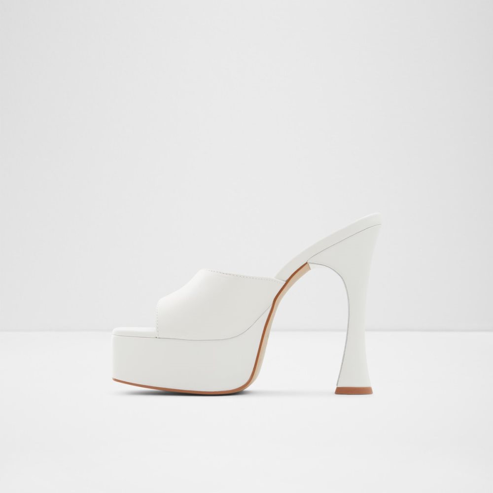 Chaussures Plateforme Aldo Faraah High Sandal - Blanche | WZFHEL-481