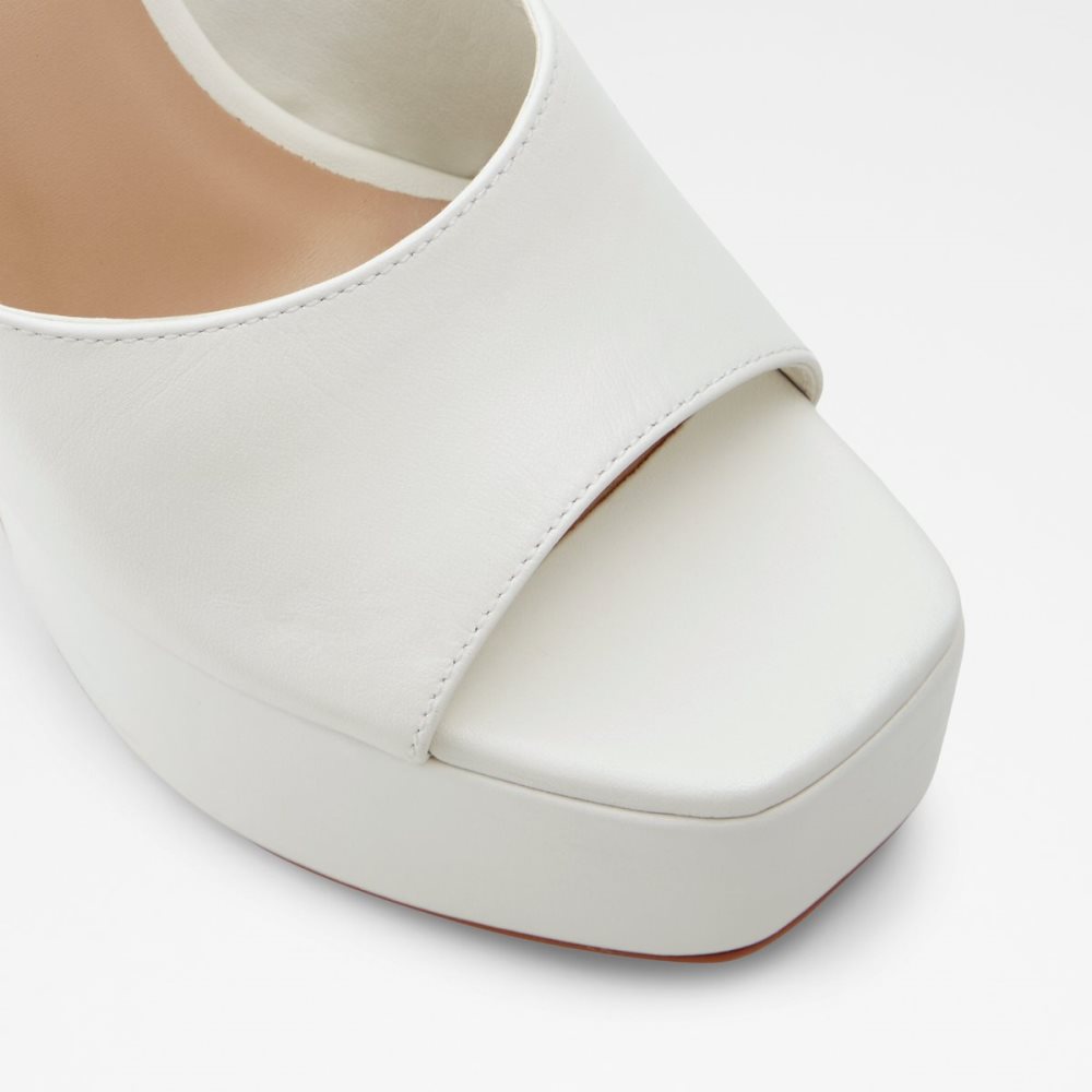 Chaussures Plateforme Aldo Faraah High Sandal - Blanche | WZFHEL-481