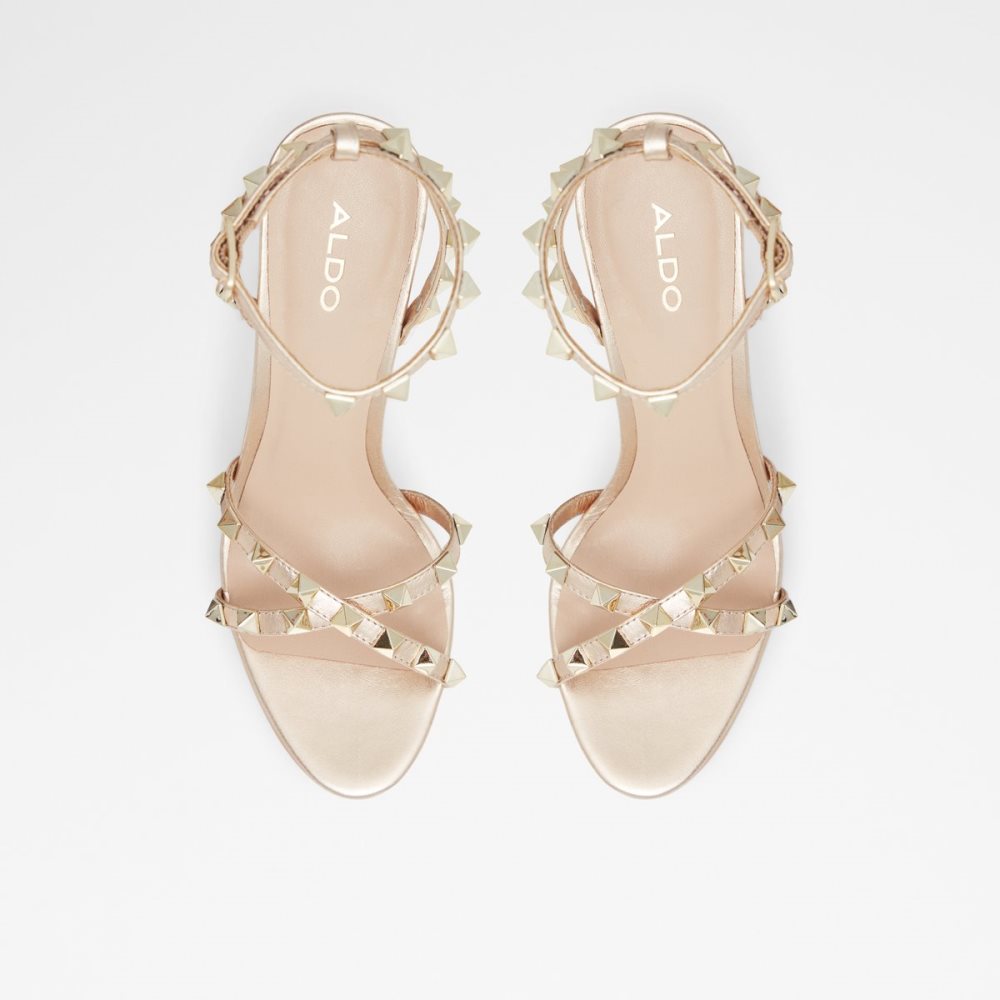 Chaussures Plateforme Aldo Geegully Brides Talons Sandal - Plateforme Doré | WBSNDA-579