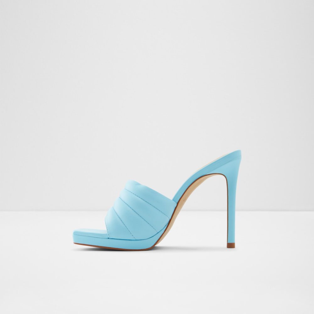 Chaussures Plateforme Aldo Gennia Talons Mule - Stiletto Bleu Clair | JAXKDY-682