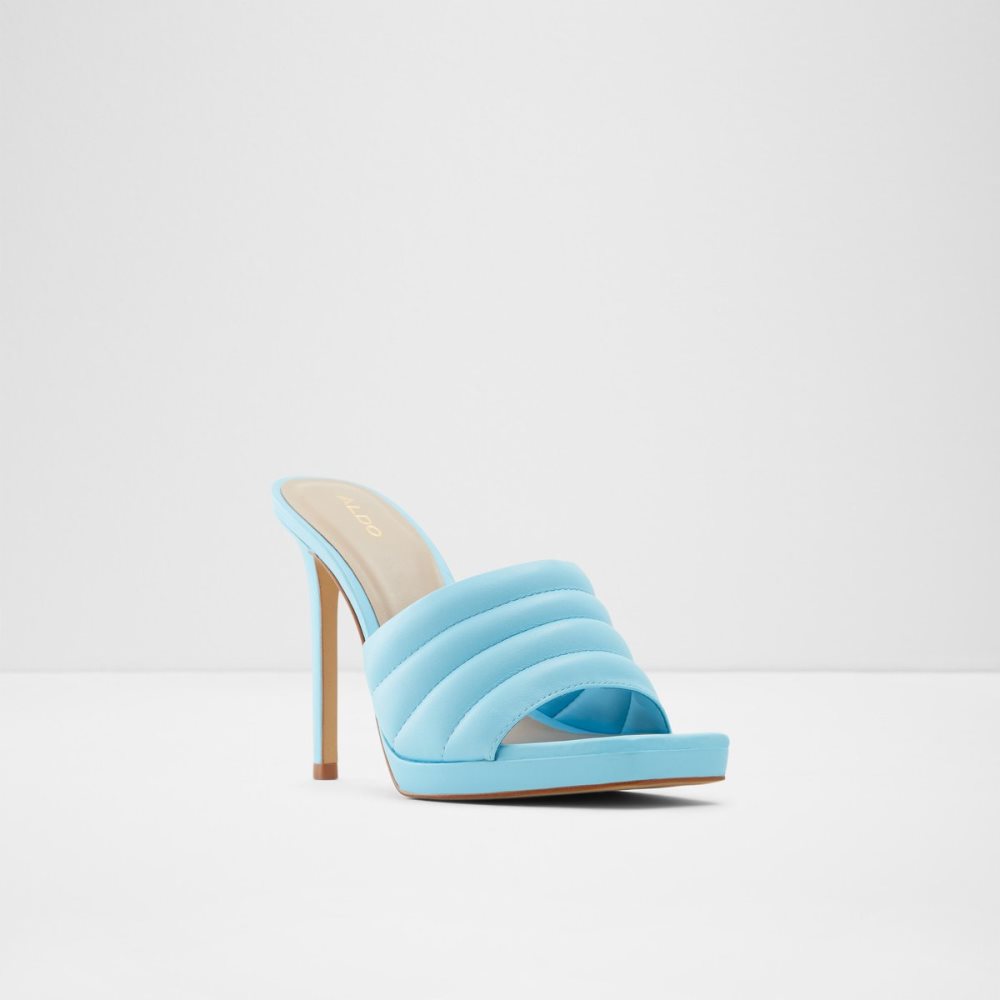 Chaussures Plateforme Aldo Gennia Talons Mule - Stiletto Bleu Clair | JAXKDY-682