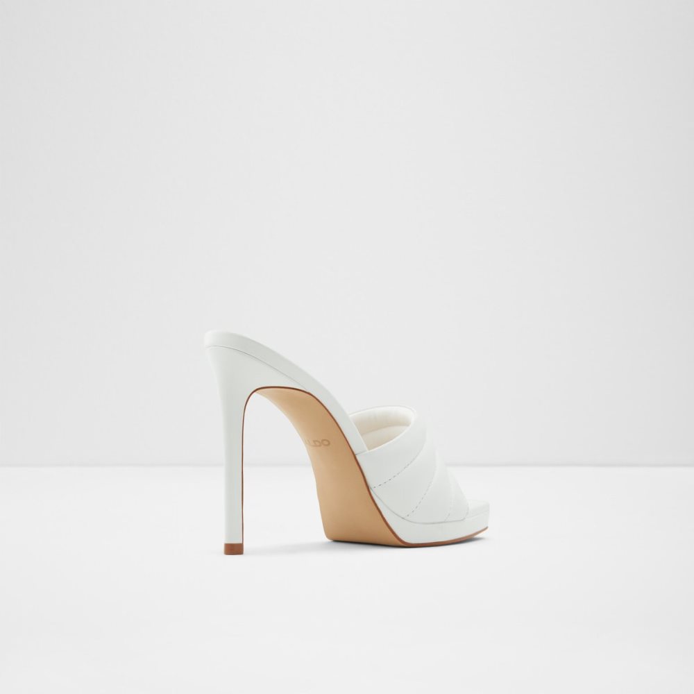 Chaussures Plateforme Aldo Gennia Talons Mule - Stiletto Blanche | WAMTZP-395