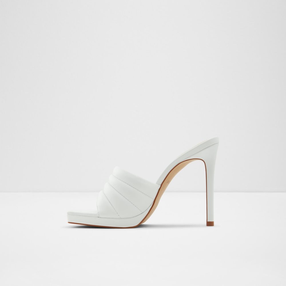 Chaussures Plateforme Aldo Gennia Talons Mule - Stiletto Blanche | WAMTZP-395