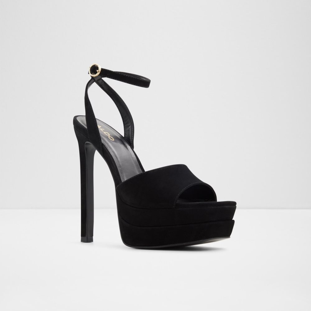 Chaussures Plateforme Aldo Koresean Talons Sandal - Stiletto Noir | AWKFJD-905