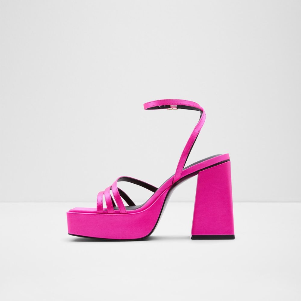 Chaussures Plateforme Aldo Landabriver Lanières Talons Sandal - Plateforme Rose Clair | HVDIXS-694