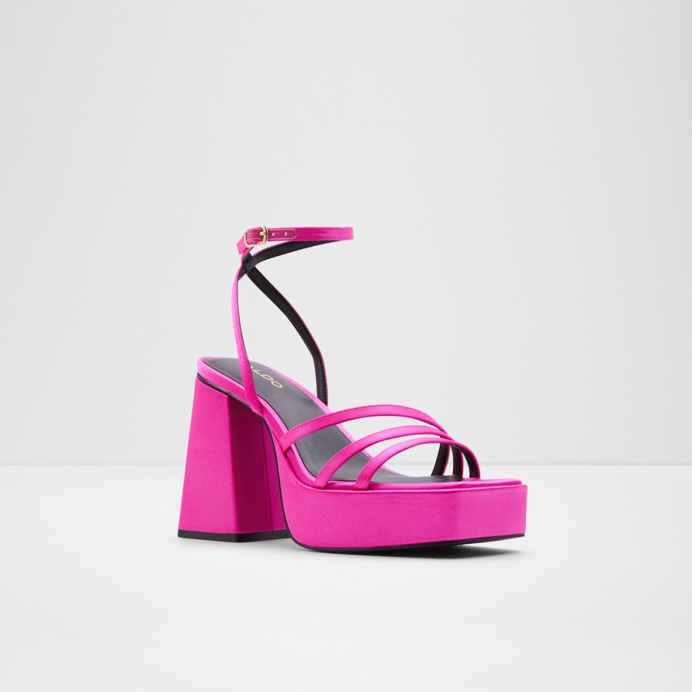 Chaussures Plateforme Aldo Landabriver Lanières Talons Sandal - Plateforme Rose Clair | HVDIXS-694