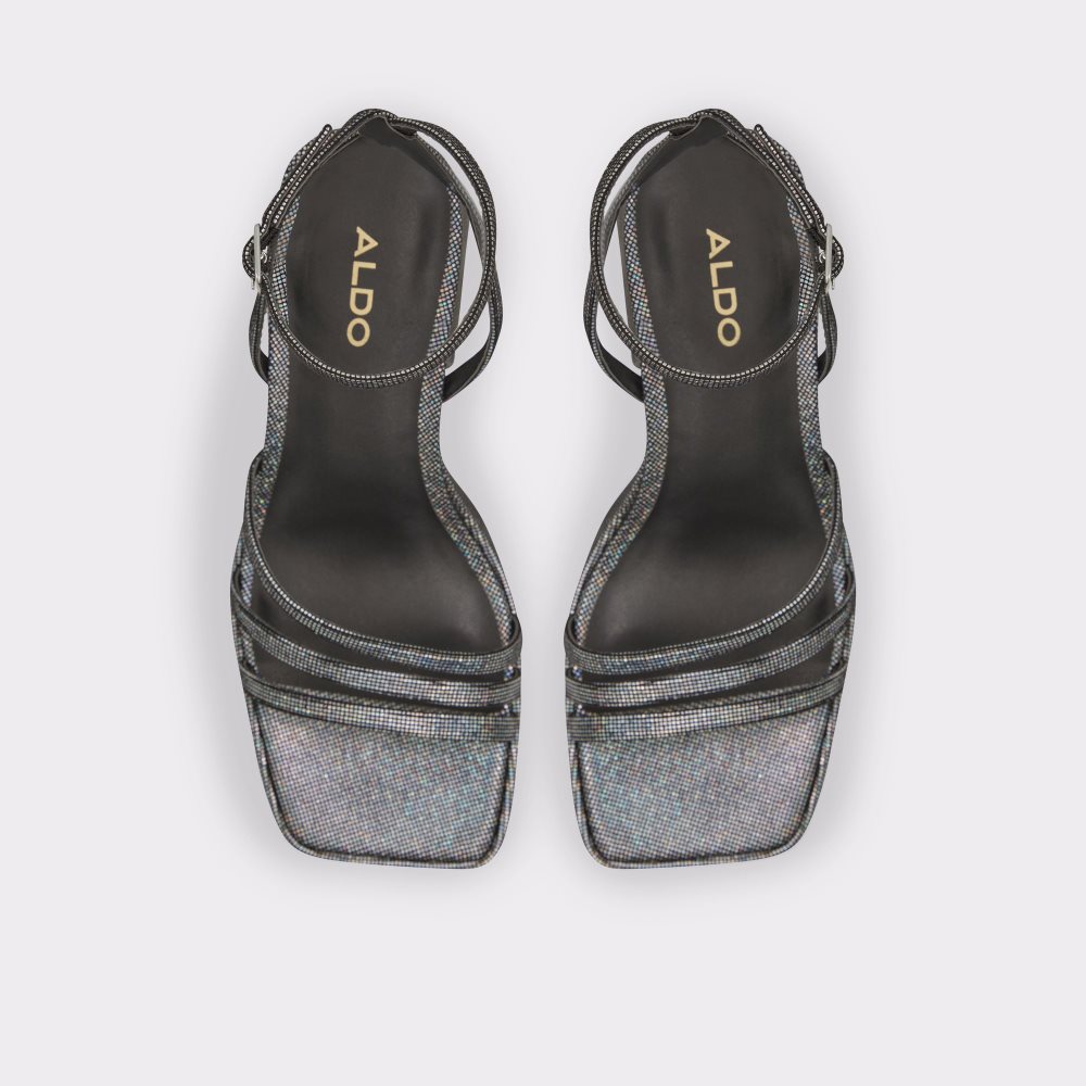 Chaussures Plateforme Aldo Landabriver Lanières Talons Sandal - Flatform Argent | XIGHUQ-360