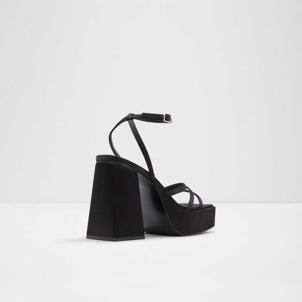 Chaussures Plateforme Aldo Landabriver Lanières Talons Sandal - Plateforme Noir | XLQYCO-431