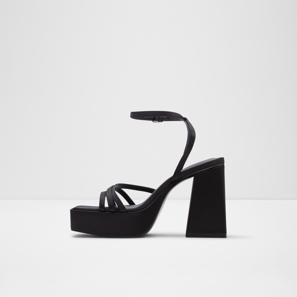 Chaussures Plateforme Aldo Landabriver Lanières Talons Sandal - Plateforme Noir | XLQYCO-431