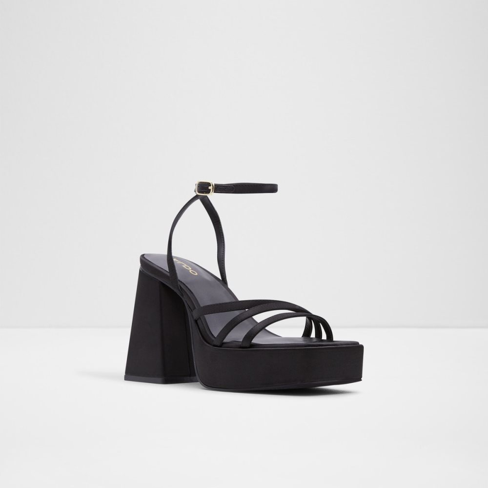 Chaussures Plateforme Aldo Landabriver Lanières Talons Sandal - Plateforme Noir | XLQYCO-431