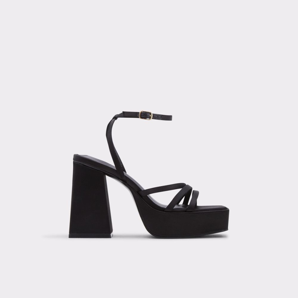 Chaussures Plateforme Aldo Landabriver Lanières Talons Sandal - Plateforme Noir | XLQYCO-431