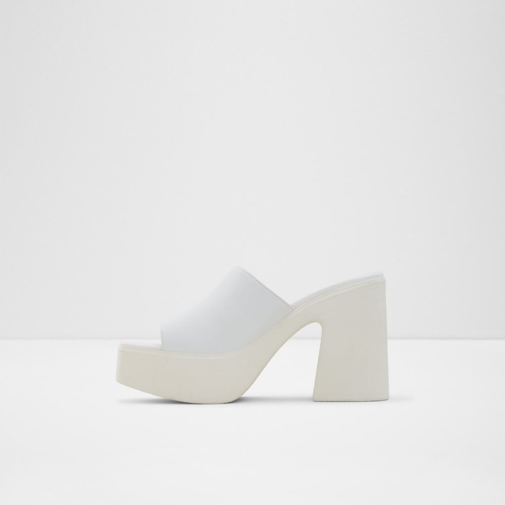 Chaussures Plateforme Aldo Melcee Talons Mule - Plateforme Blanche | WVYDOF-910