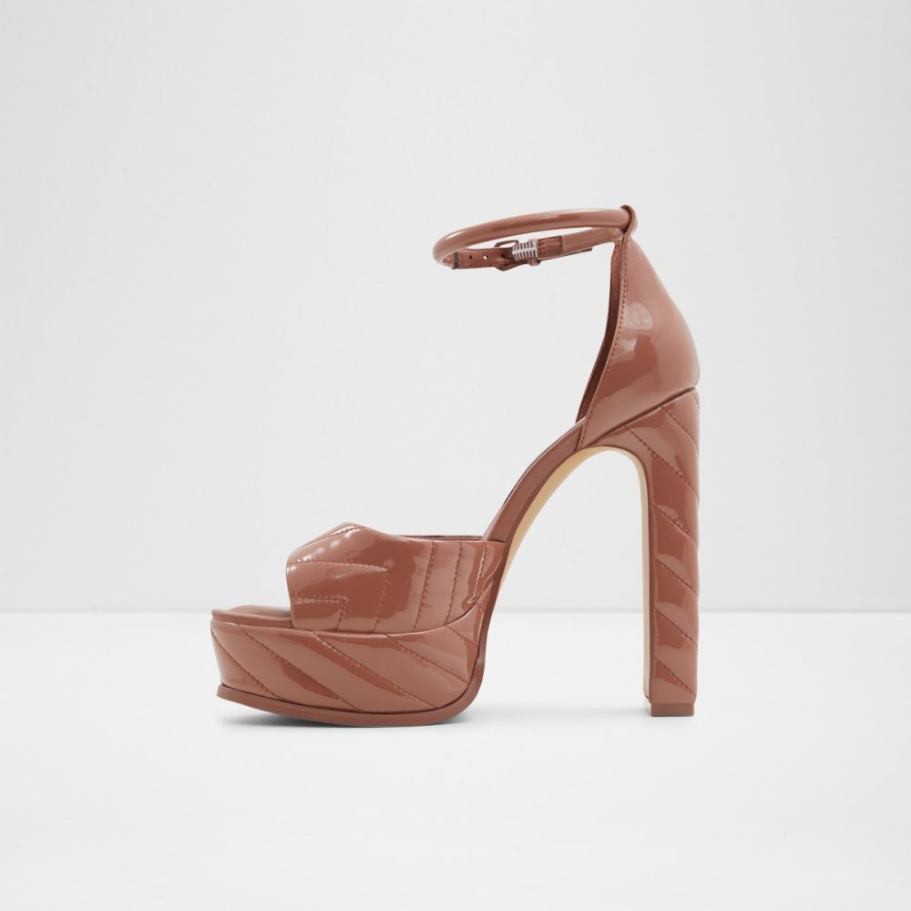 Chaussures Plateforme Aldo Milena Brides Talons Sandal - Plateforme Rouge | OSJNHL-829